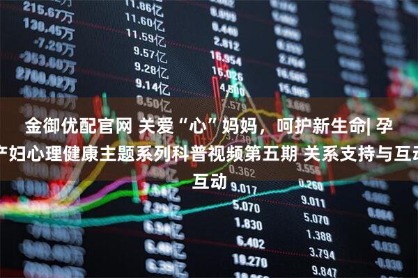 金御优配官网 关爱“心”妈妈，呵护新生命| 孕产妇心理健康主题系列科普视频第五期 关系支持与互动